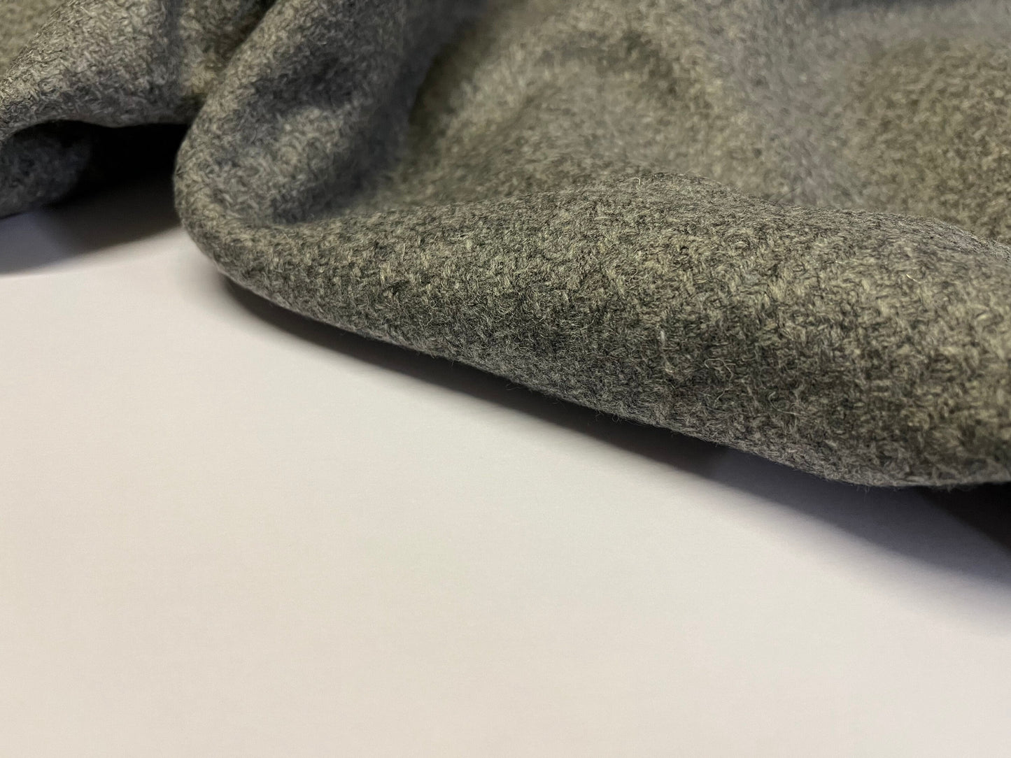 NEW High Class Italian Grey Wool Fabric Made In Italy