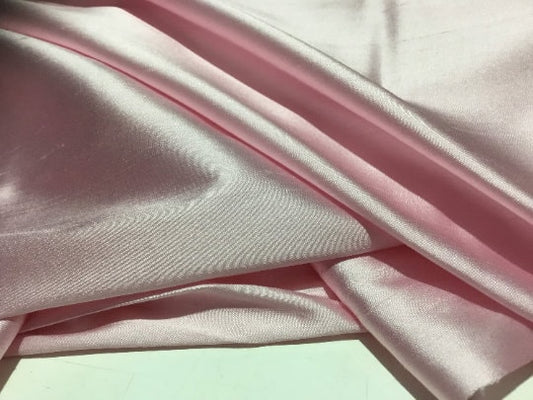 NEW High Class Baby Pink Stretch Silk Slub Dupion Fabric