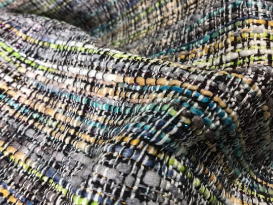 NEW High Class Tweed Boucle Lurex Fabric