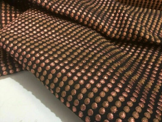 NEW High Class Bullet Spot Jacquard Cloque Lurex Fabric