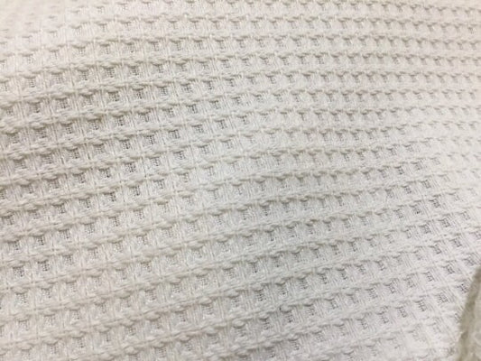 NEW High Class White Wool Boucle Jacquard Fabric