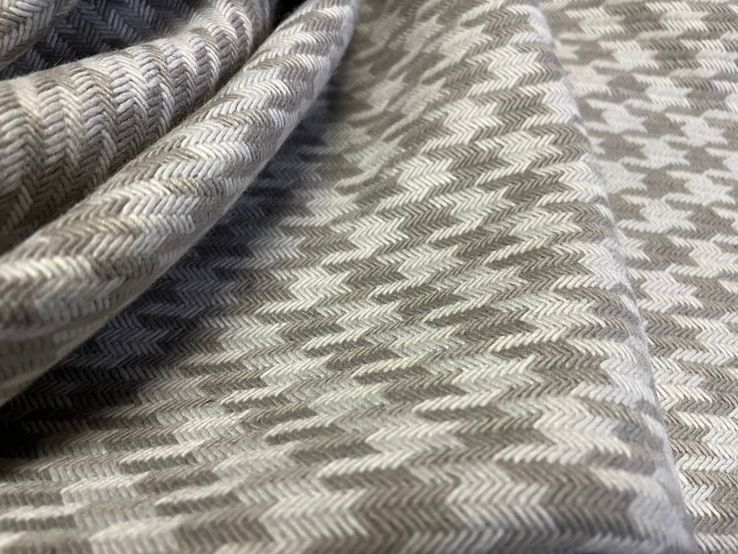 NEW High Class Houndstooth Wool Fabric