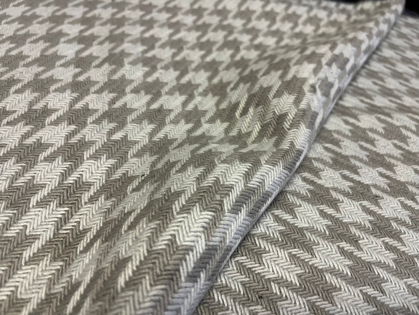 NEW High Class Houndstooth Wool Fabric