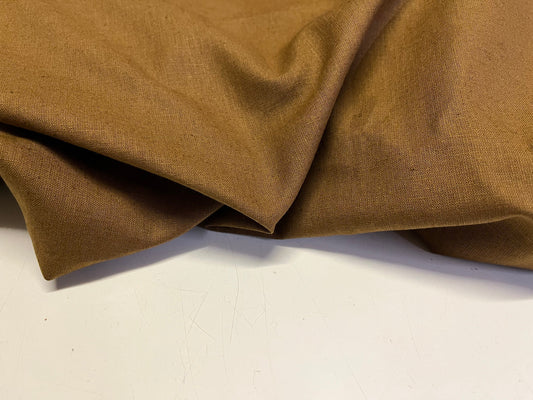 NEW High Class Brown 100% Linen Fabric