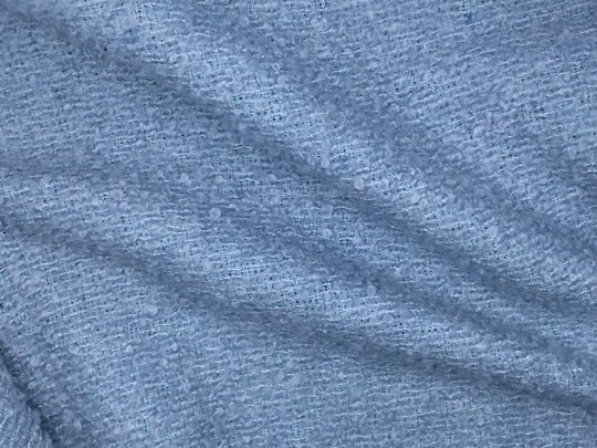 NEW High Class Light Blue Boucle Fabric