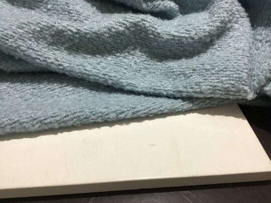 NEW High Class Light Blue Boucle Fabric