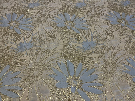 NEW High Class Stretch Brocade Cloque Lurex Fabric