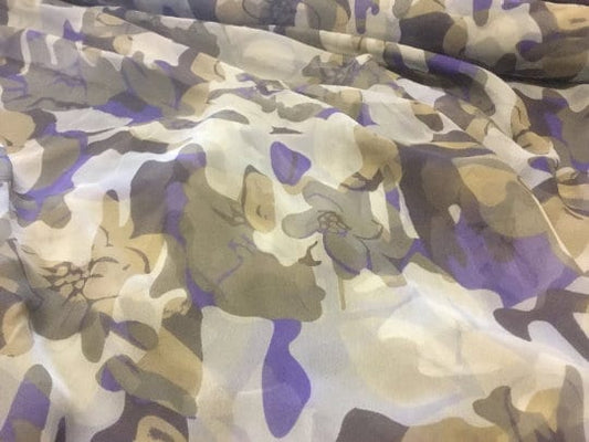 NEW High Class 100% Pure Silk Chiffon Print Fabric
