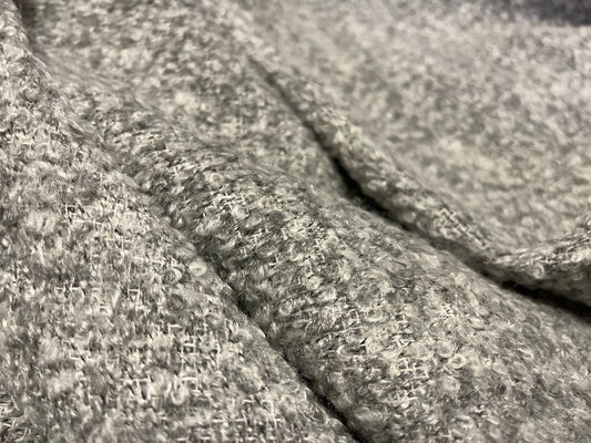 NEW High Class Grey Boucle Fabric