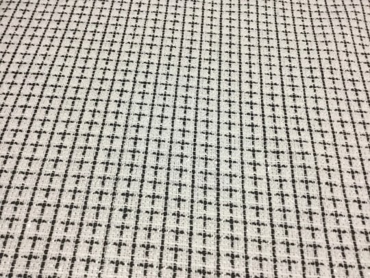 NEW High Class Black White Tweed Lurex Boucle Fabric