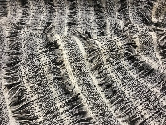 NEW High Class Tweed Eyelash Boucle Lurex Fabric