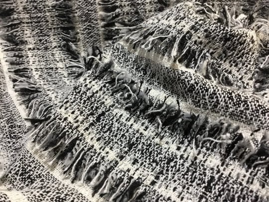 NEW High Class Tweed Eyelash Boucle Lurex Fabric