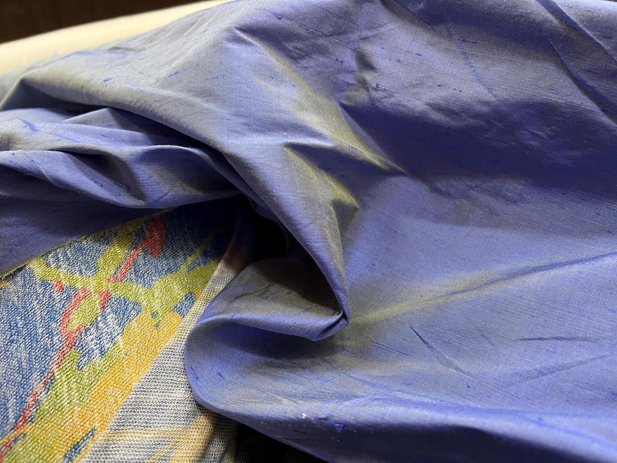 NEW High Class Two Tone 100% Silk Slub Dupion Fabric (Read Description)