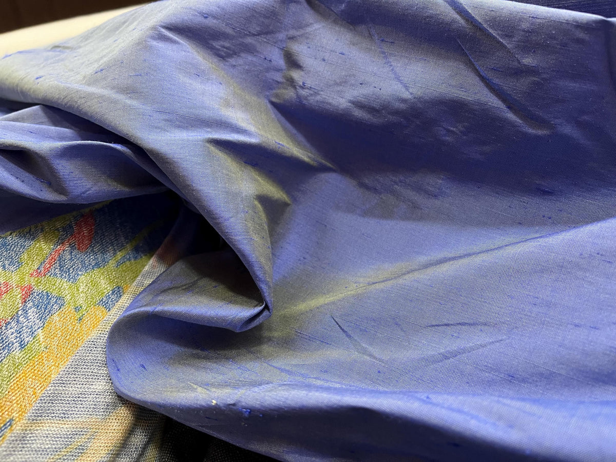 NEW High Class Two Tone 100% Silk Slub Dupion Fabric (Read Description)