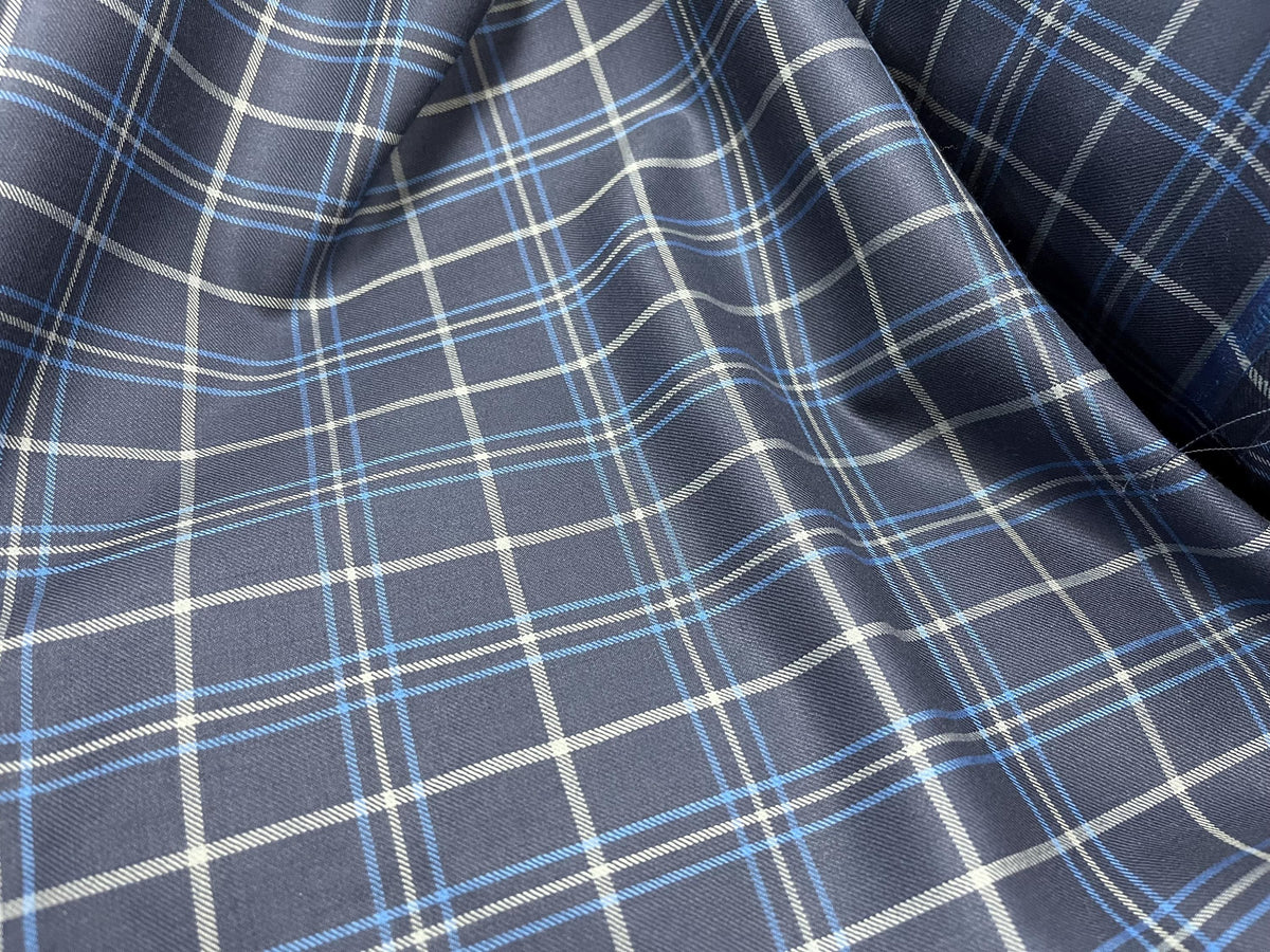 NEW High Class 100’S Wool Check Suiting Fabric (New Collection) (Please See Description)