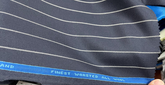 NEW High Class Finest Worsted All Wool Suiting Fabric (New Collection) (Please See Description)