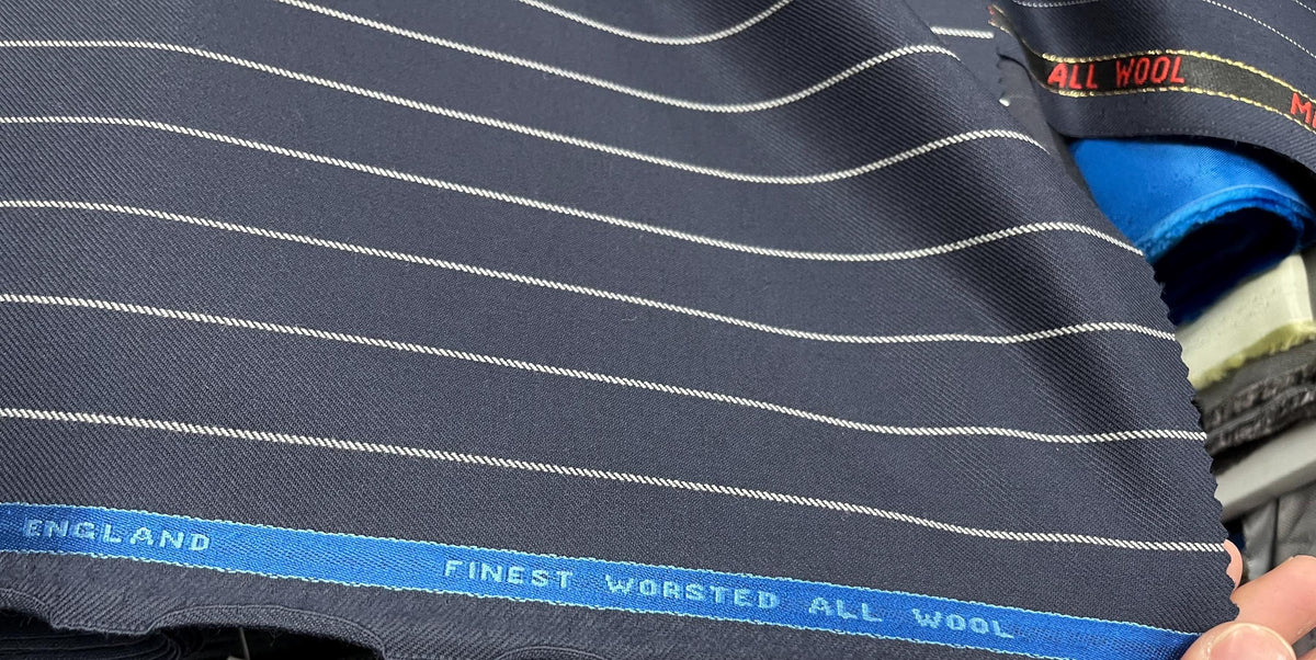 NEW High Class Finest Worsted All Wool Suiting Fabric (New Collection) (Please See Description)