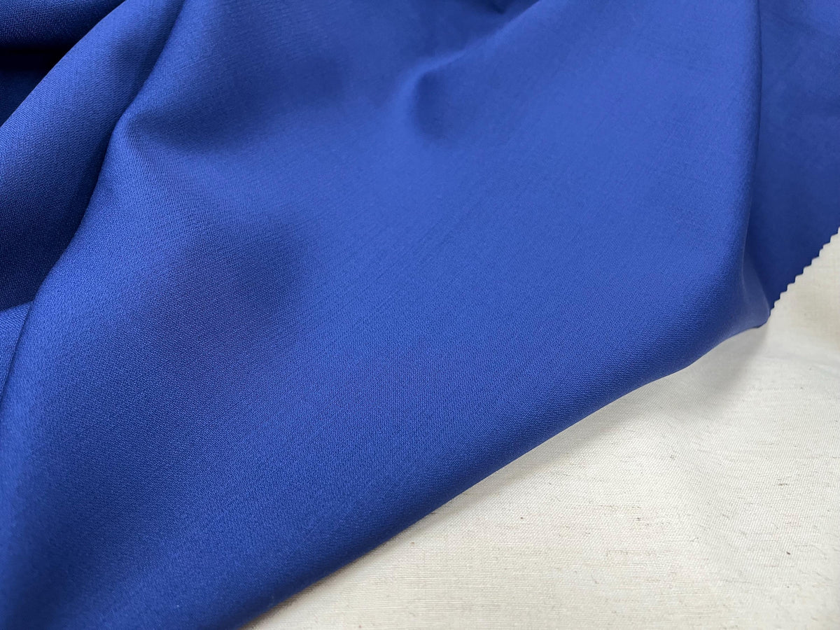 NEW High Class Navy Blue Superfine Faille All Wool Suiting Made In Huddlefield England Fabric (New Collection) (Please See Description)