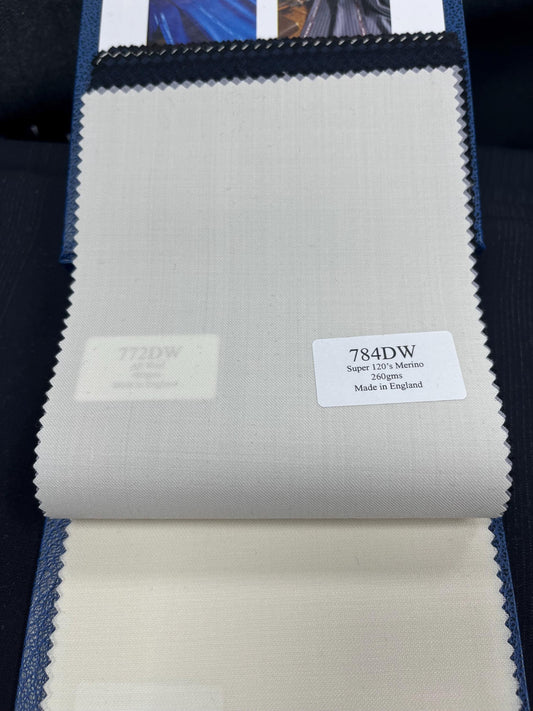 NEW High Class Ivory Cream 120’S Merino Wool Suiting Fabric (New Collection) (Please See Description)