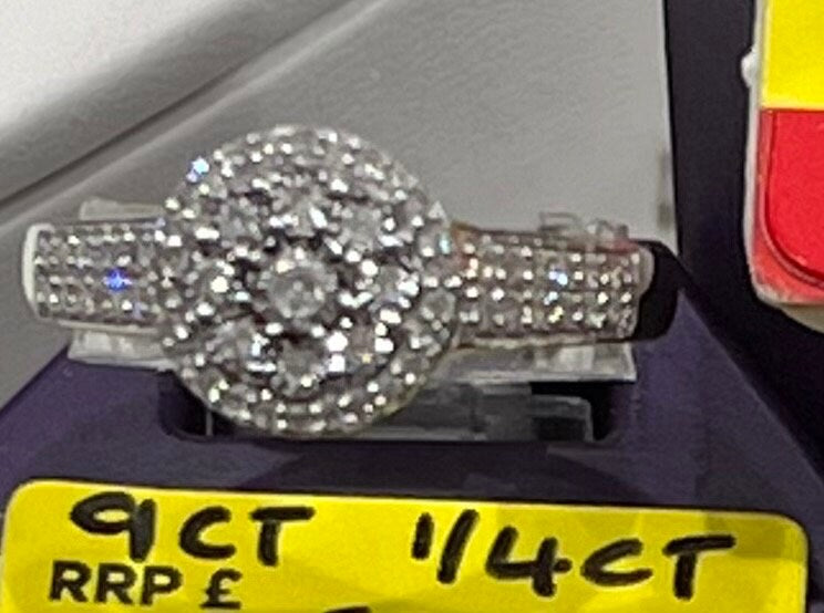 NEW 9CT White Gold 1/4 Diamond Ring Engagement Ring Wedding Ring (SOLD OUT)