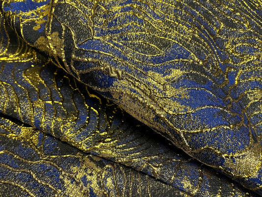 NEW High Class Brocade Cloque Lurex Fabric