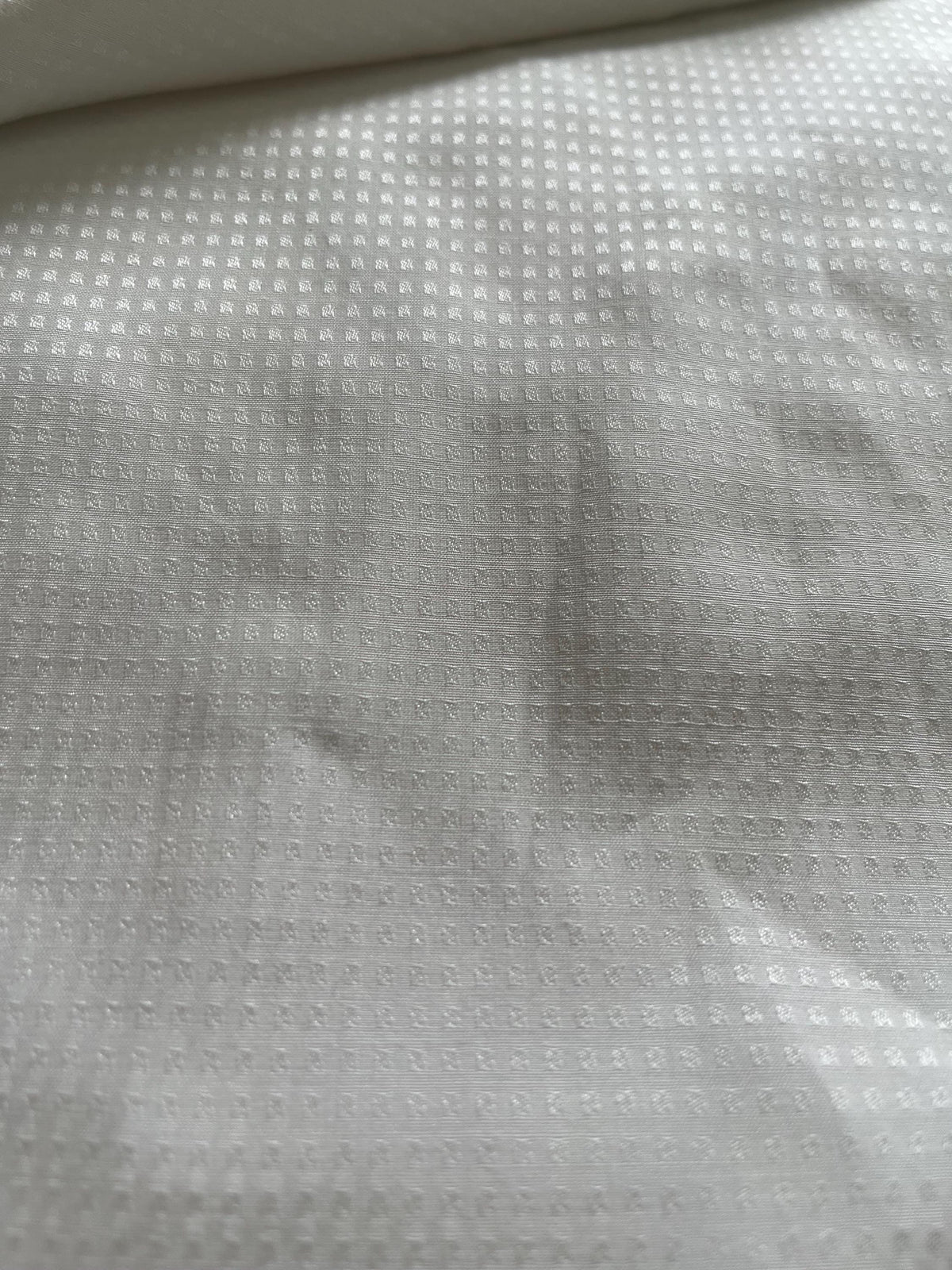 NEW High Class Spanish White Cotton Silk  Fabric Made In Spain (WHOLESALE PRICE)