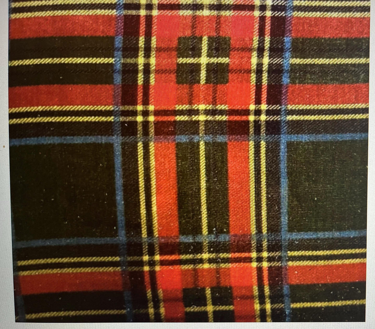 NEW High Class Viscose Silk Velvet Tartan Check Print Fabric (See Description)