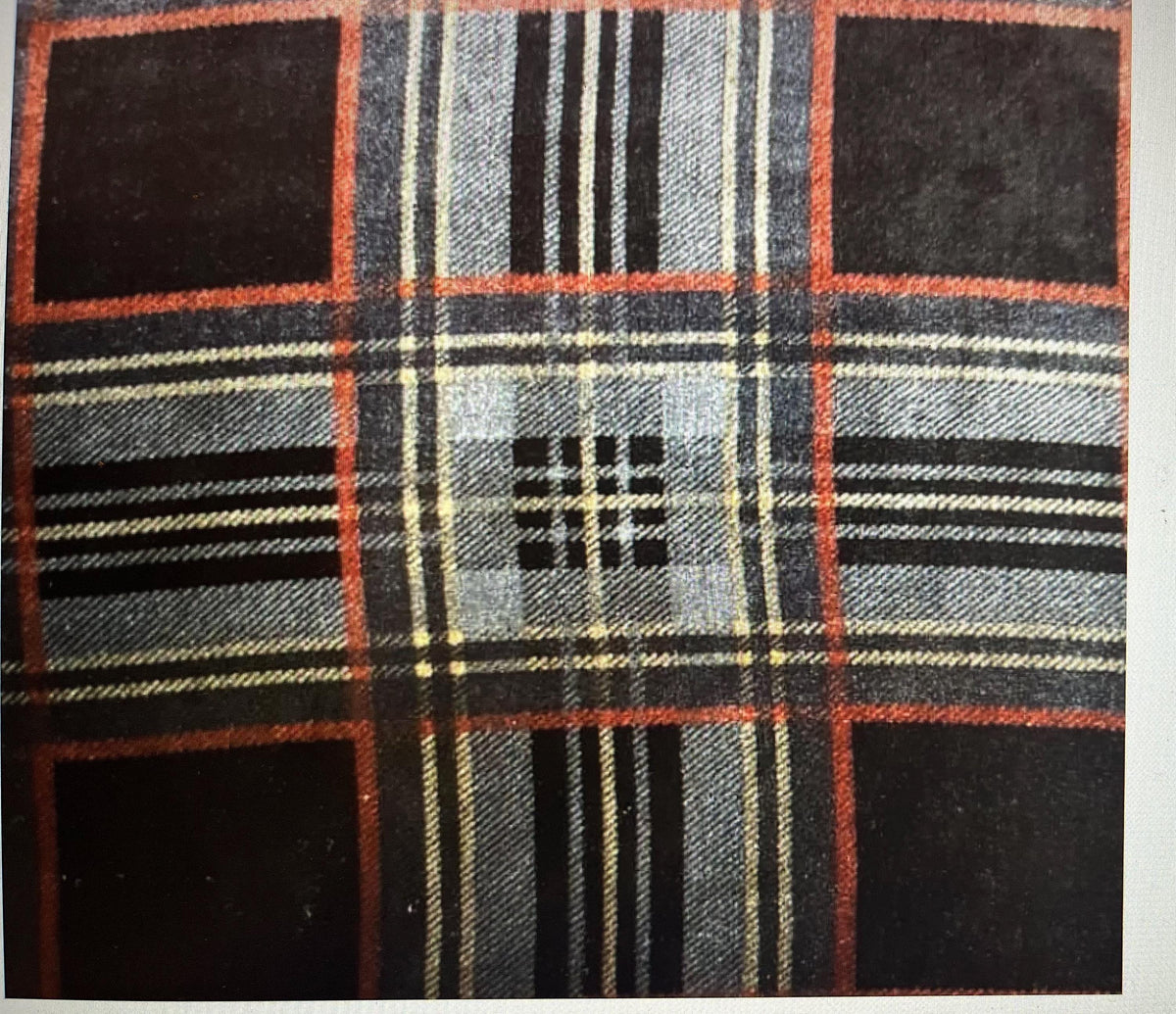 NEW High Class Viscose Silk Velvet Tartan Check Print Fabric (See Description)