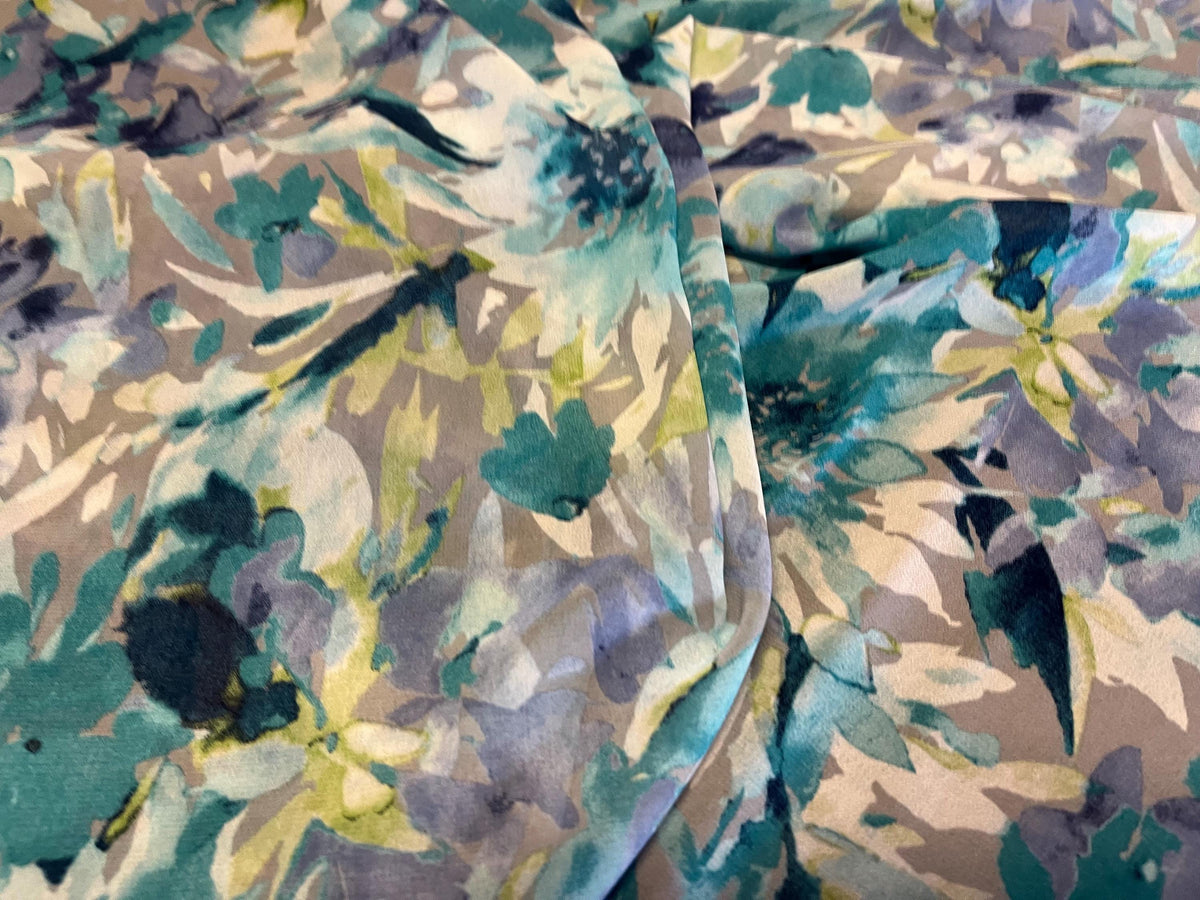 NEW High Class Chiffon Floral Print Fabric