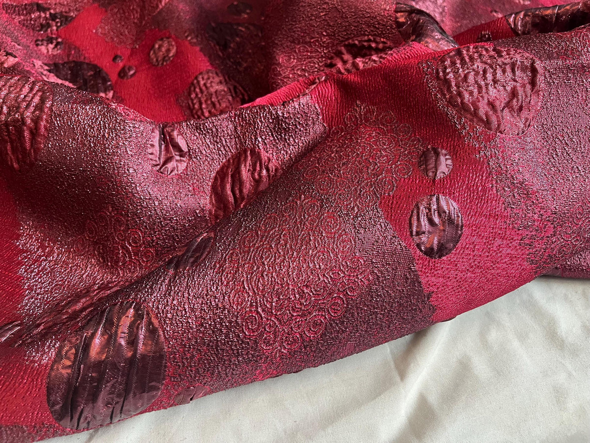 NEW High Class Metallic Brocade Cloque Fabric