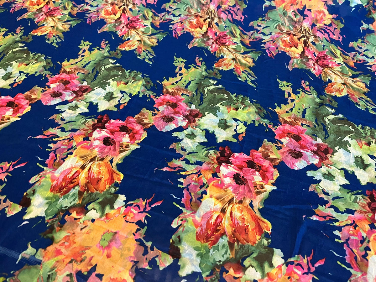 NEW High Class Chiffon Floral Print Fabric
