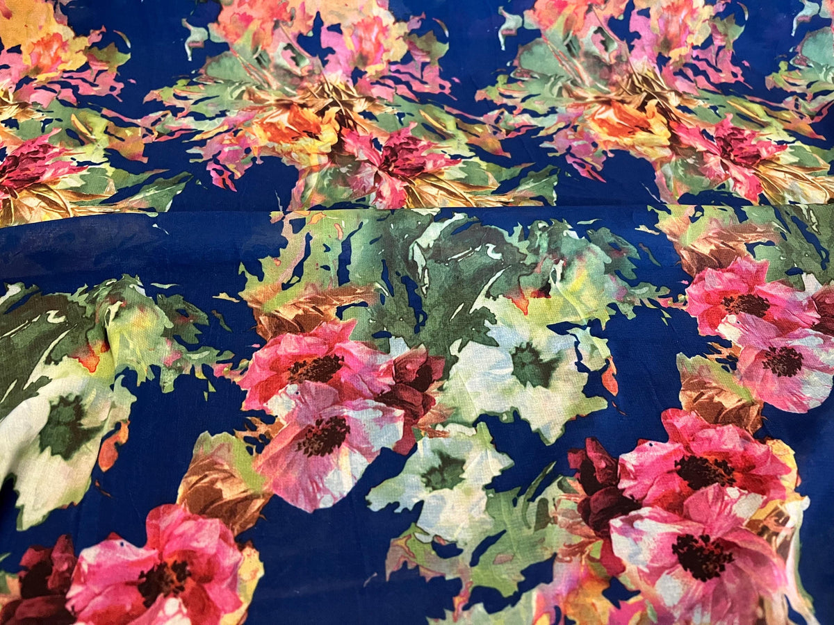 NEW High Class Chiffon Floral Print Fabric