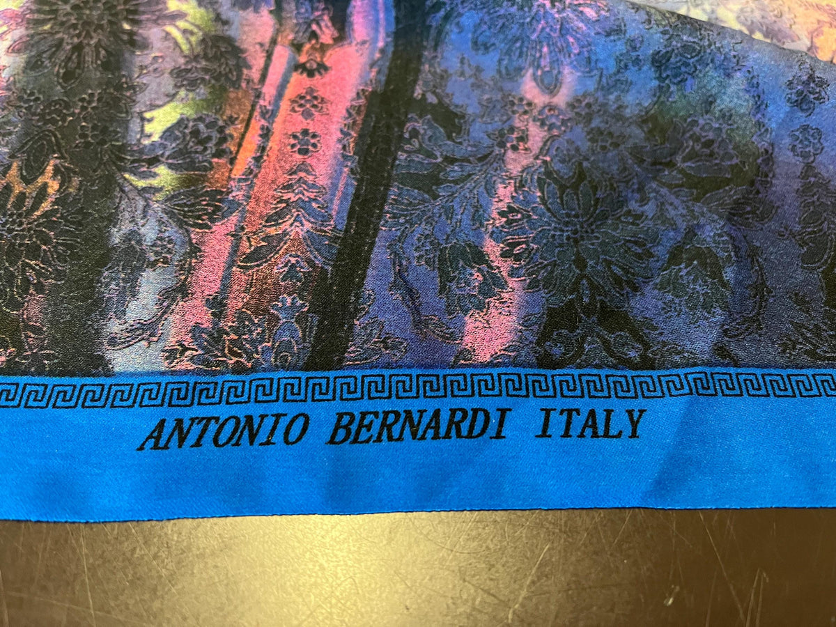 NEW High Class Italian Crepe De Chine Floral Damask Italian Print Fabric
