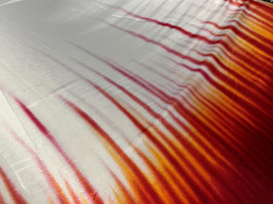 NEW High Class Silky Satin illuminate Print Fabric