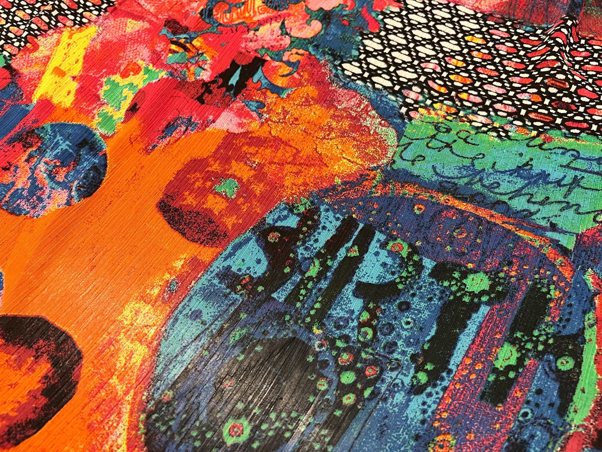 NEW High Class Crinkle Chiffon Print Fabric