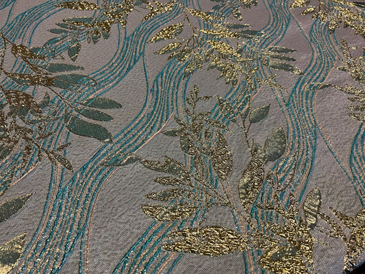 NEW High Class Brocade Cloque Lurex Fabric