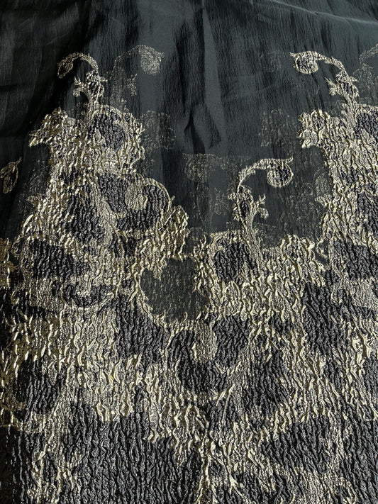 NEW High Class Organdie Brocade Cloque Lurex Fabric