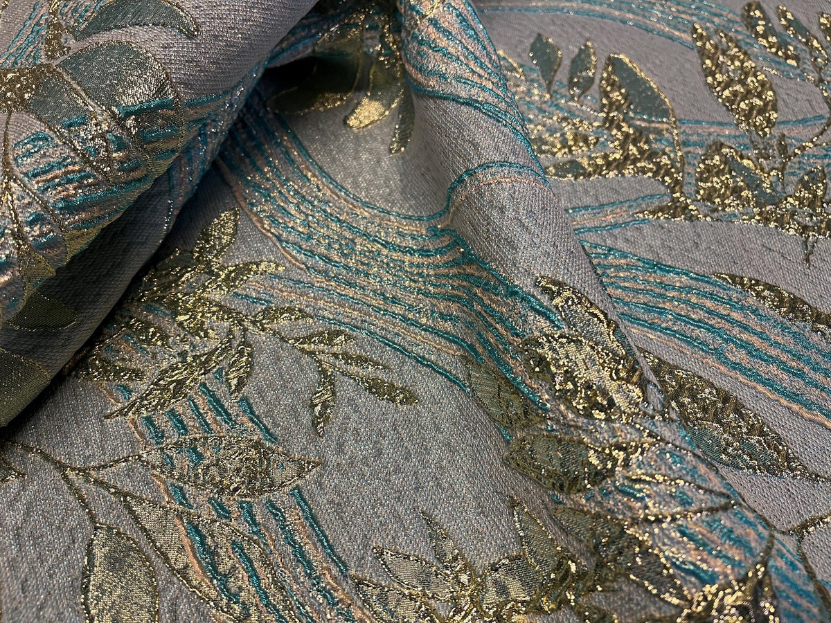NEW High Class Brocade Cloque Lurex Fabric