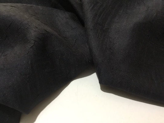 NEW High Class Dark Navy Crushed Viscose Linen Fabric