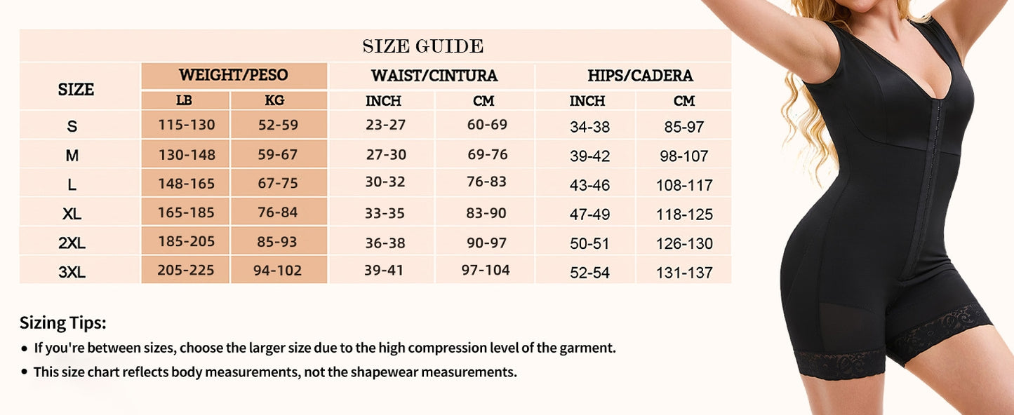 Fajas Colombiana Shapewear For Women Tummy Control Post Surgery Full Body Shaper Butt Lifter With Zipper Crotch Skimsbody suits Elegant Bodysuit Faja Shaper + 🚚 Free Worldwide Shipping 🎉 Extra 30% OFF At Checkout