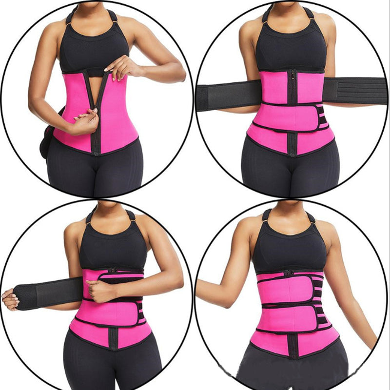 Women’s Waist Trainer Shapewear Bodysuit – Tummy Control Sweat Belt Corset for Slimming, Workout & Hourglass Shape + 🚚 Free Worldwide Shipping 🎉 Extra 30% OFF At Checkout