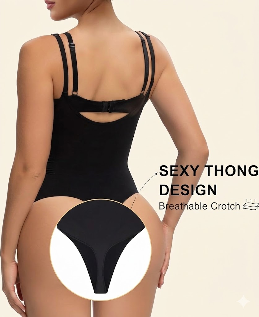 Open Bust Shapewear Bodysuit for Women – Seamless Tummy Control Body Shaper, Sculpting Compression Thong, Invisible Slimming Fit + 🚚 Free Worldwide Shipping 🎉 Extra 30% OFF at Checkout