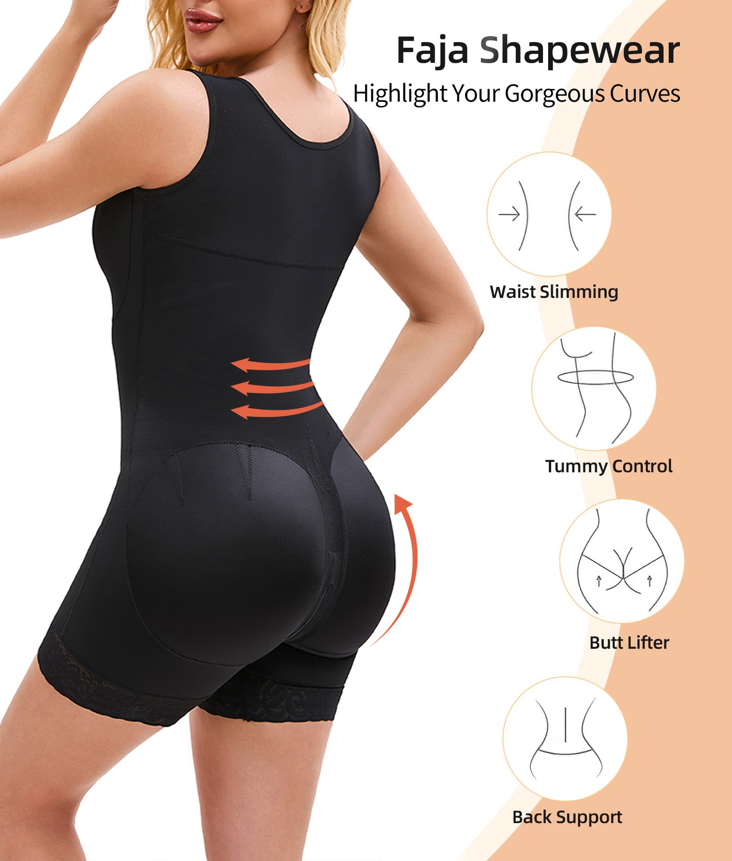 Fajas Colombiana Shapewear For Women Tummy Control Post Surgery Full Body Shaper Butt Lifter With Zipper Crotch Skimsbody suits Elegant Bodysuit Faja Shaper + 🚚 Free Worldwide Shipping 🎉 Extra 30% OFF At Checkout