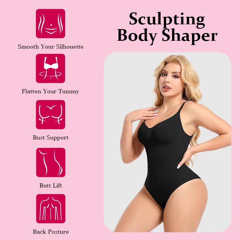 Seamless Shapewear Slimming Fajas Bodysuit Plus Size Faha Sculpt Body Shaper For Women Seamless Shapewear + 🚚 Free Worldwide Shipping 🎉 Extra 30% OFF at Checkout