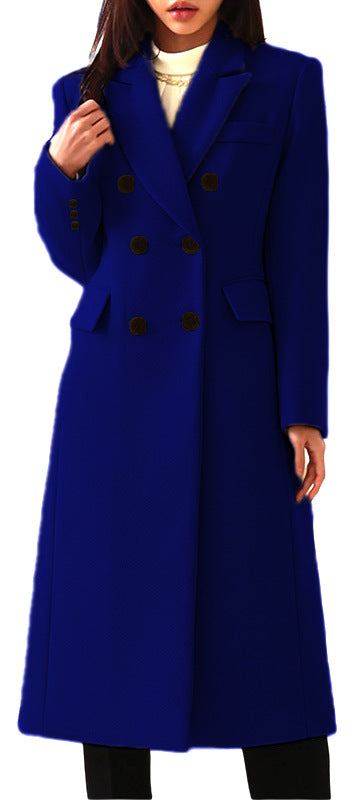 Women's Long Wool Blend Coat – Elegant Winter Overcoat with Pockets | Warm Autumn & Winter Commuter Jacket S-5X Free Shipping Worldwide + 30% OFF AT CHECKOUT