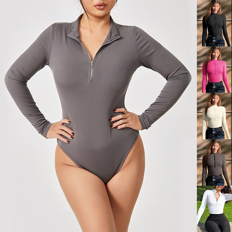 Seamless Shapewear Jumpsuit for Women – Long Sleeve Sculpting Bodysuit | Tummy Control Slimming Romper & Body Contour Shaper + 🚚 Free Worldwide Shipping 🎉 Extra 30% OFF at Checkout