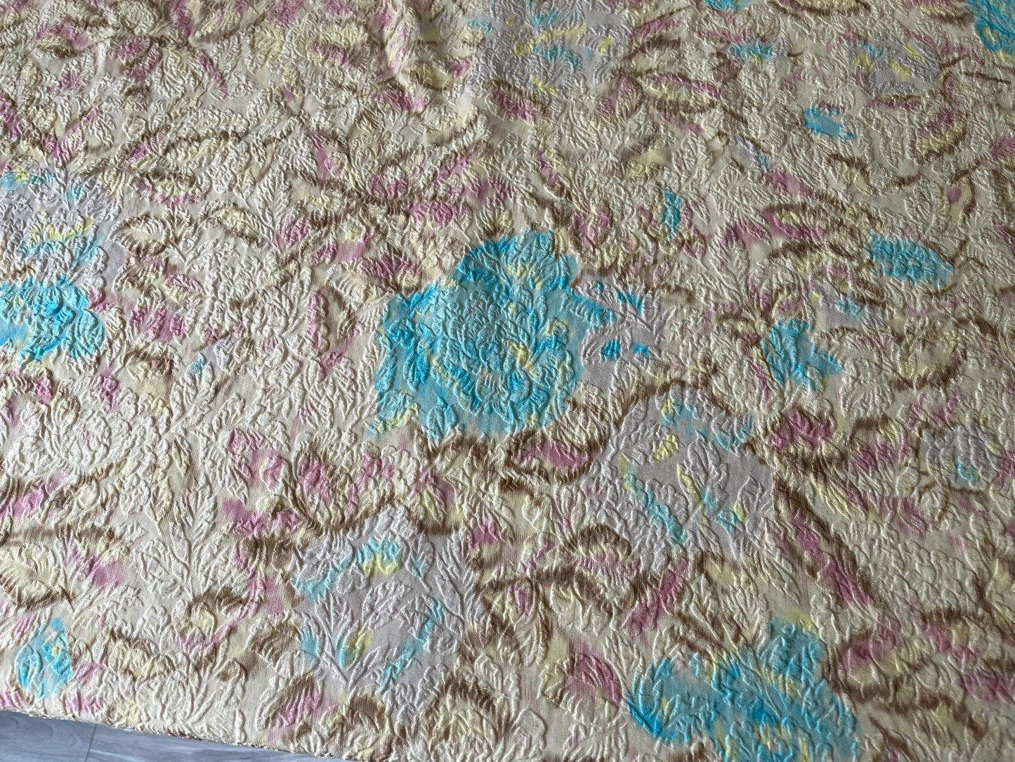 Premium Silk Stretch Cloqué Fabric – Shiny, Exquisite Couture Material