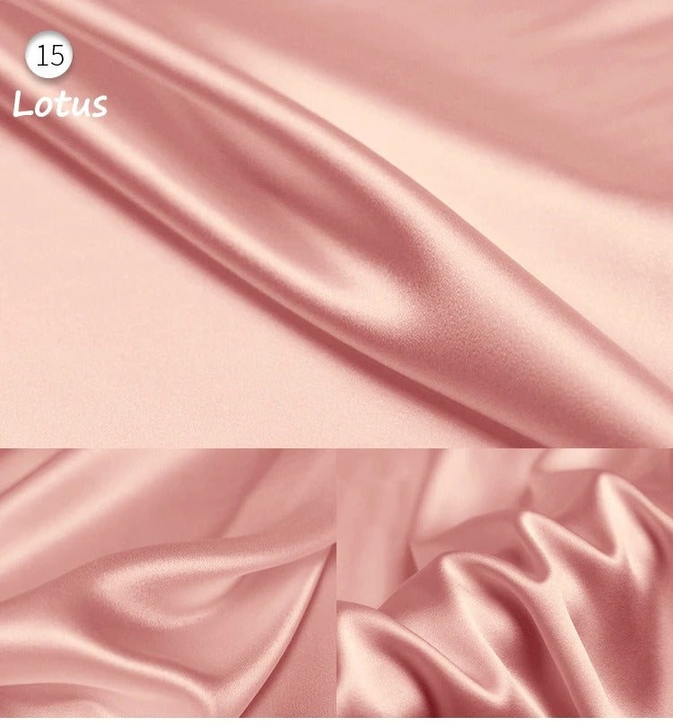 Stretch Mulberry Silk Charmeuse Satin Fabric 95% Silk 5% Spandex – 19 Momme | 42″ Wide – DIY Bridal Eveningwear Fabric