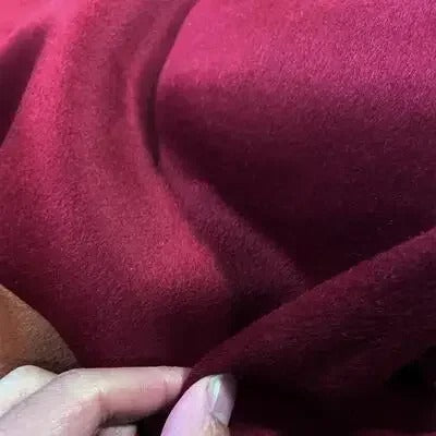 Double-Sided Wool-Cashmere Blend Fabric – Soft Smooth Cloth by the Metre for Autumn/Winter Coats DIY Sewing Material