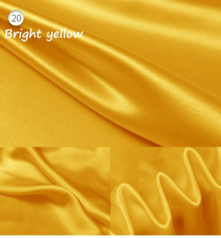 Stretch Mulberry Silk Charmeuse Satin Fabric 95% Silk 5% Spandex – 19 Momme | 42″ Wide – DIY Bridal Eveningwear Fabric